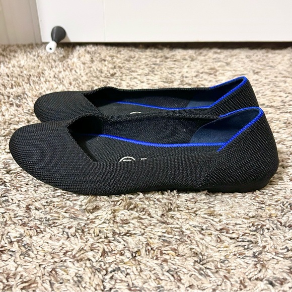 Rothy's Black Solid Ballet Flats Round Toe Size 5.5 - Picture 5 of 8